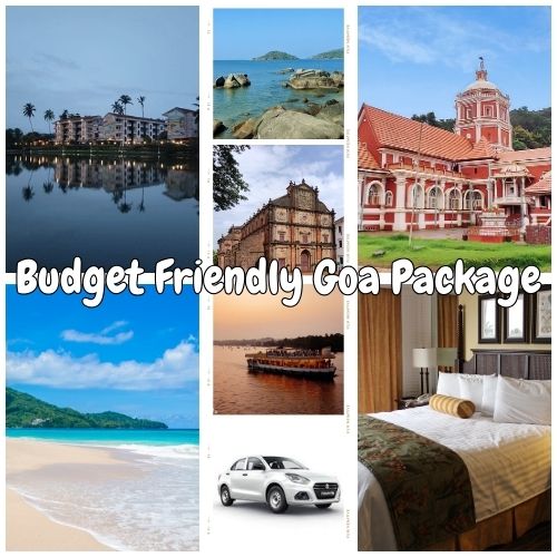 A vibrant popular tourist spots included in a Goa travel package, featuring scenic beaches, historic churches, and adventure activities.