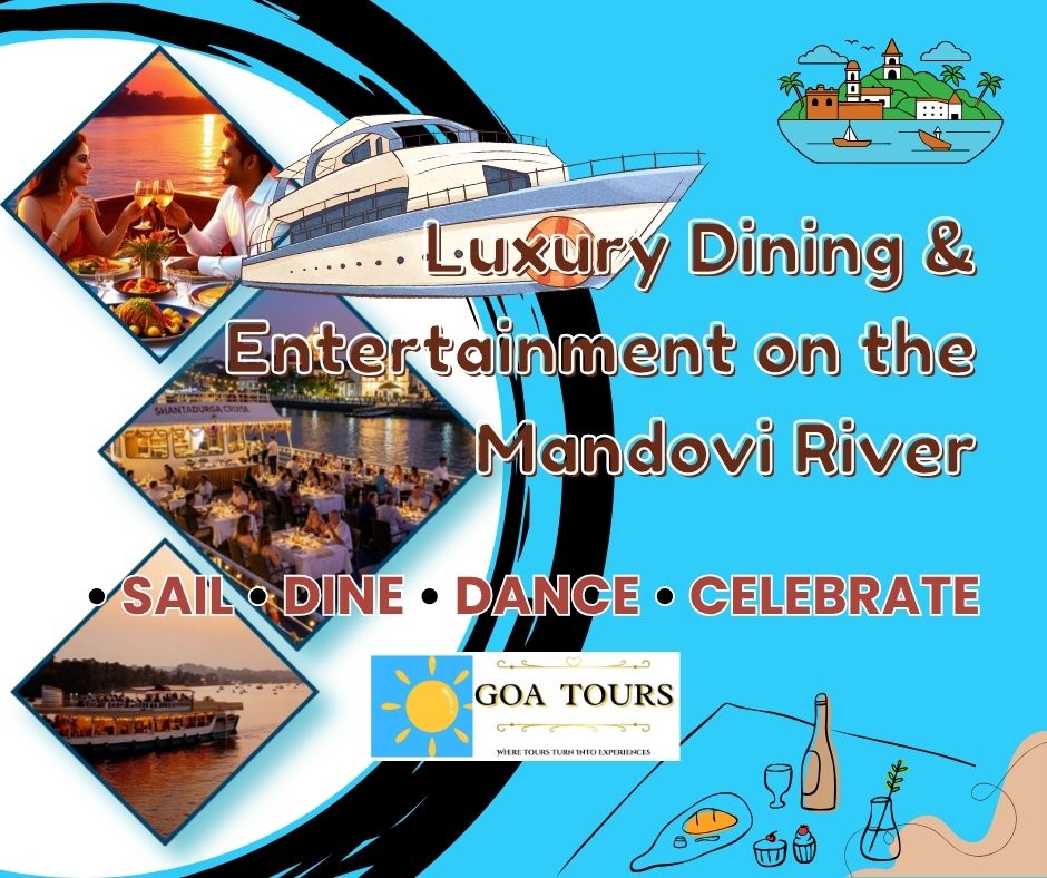 A lively dinner cruise experience in Goa featuring elegant dining, live music, energetic dance performances, engaging games for children, and breathtaking river views—perfect for families, couples, and groups seeking an unforgettable evening on the Mandovi River.