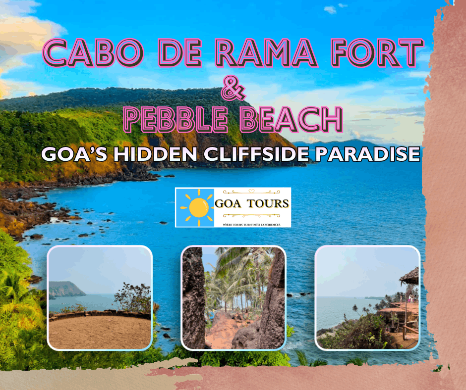 Perched dramatically on a rugged cliff overlooking the Arabian Sea, Cabo de Rama Fort is one of South Goa’s most captivating hidden gems. Steeped in history and surrounded by breathtaking coastal vistas, the fort offers panoramic views of untouched shorelines and sparkling blue waters. Just below lies the unique Pebble Beach, a secluded stretch covered with smooth, naturally polished stones instead of sand. The rhythmic sound of waves rolling over the pebbles creates a serene atmosphere, making it an ideal spot for photography, nature walks, and peaceful relaxation. Away from the crowds, this offbeat destination combines history, adventure, and natural beauty, offering visitors an unforgettable glimpse into Goa’s lesser-explored coastal treasures.